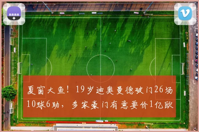 夏窗大鱼!19岁迪奥曼德破门26场10球6助,多家豪门有意要价1亿欧